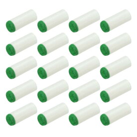 PATIKIL 9mmプールキューティップ 50個セット プールキューやスヌーカー ため 交換用 ホワイト緑