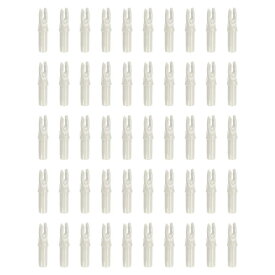 PATIKIL アーチェリー矢 ノック 6.2mm 0.244" 50個入り 矢 ノック交換品 ホワイト