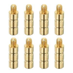 PATIKIL 50グレ イン アーチェリーアロー用真鍮インサート 8パック インサートスクリューカッパーブ ラスアロー .244/6.2mmカーボンアロー用