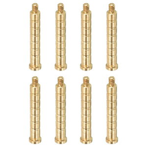 PATIKIL 100グレ イン アーチェリーアロー用真鍮インサート 8パック インサートスクリューカッパーブ ラスアロー .244/6.2mmカーボンアロー用