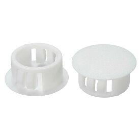 PATIKIL 18mm（11/16"）プラスチック製ホールプラグ 60個セット フラッシュタイプ 丸いホールプラグカバー テーブル キッチンキャビネット 家具用 ホワイト