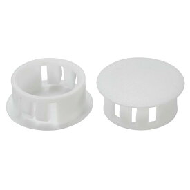 PATIKIL 20mm（13/16"）プラスチック製ホールプラグ 60個セット フラッシュタイプ 丸いホールプラグカバー テーブル キッチンキャビネット 家具用 ホワイト