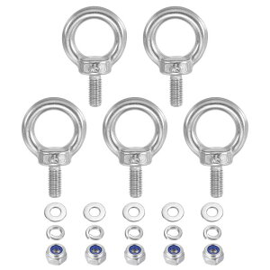 PATIKIL M5 x 10mm ���t�e�B���O�V�����_�[�A�C�{���g 5�Z�b�g 304�X�e�����X�����t�g�����O�X���b�h�A�C�{���g �i�b�g�ƃ��b�V���[�t�� �n�����b�N��A�[�e�B�N����݂邷���� �A�C�{���g