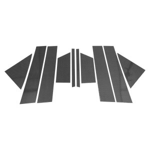 HOPESPANNER Chrysler�ɑΉ�200 2011-2014�p�̃h�A�s���[�E�B���h�E�g���� �J�[�{���t�@�C�o�[EPattern�u���b�N �t�����g���A���E�p �A���`�X�N���b�`�X�e�b�J�[�s���[�|�X�g�J�o�[ 10��