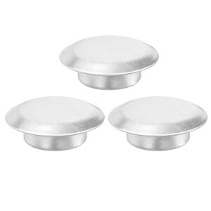 PATIKIL 0.8"/21mm キッチンシンク穴 3個 ステンレススチール製蛇口穴カバー キッチンシンクタップ穴カバープレートストッパーカバー メタルシンク穴プラグ