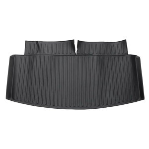 REPAIROCK フォードに対応エクスプローラー2020-2024用のブラックTPE 1 Pcフラットフェイス垂直ストライプパターンリアアンチスリップカーゴライナートランクマットトランクカーゴ荷物ブートト