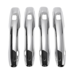 Motoforti カードアハンドルカバートリム サイドドアハンドルカバー ボルボに対応XC60 2018用 ABSシルバートーン1セット