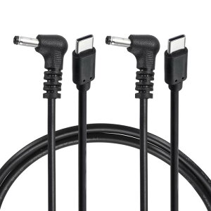 USB C to DC �d���P�[�u�� 12V 3A 36W 3.5x1.35mm 3.3ft USB C to DC �o�P�b�g�v���O PD�g���K�[ �^�C�vC�d���R�[�h �����[�d�P�[�u�� �m�[�g�p�\�R�� ���j�^�[ �Ď��J�����p 2�{�p�b�N