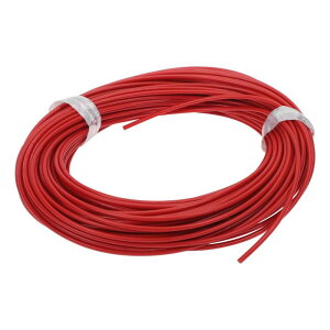 Partuto 1 Pcs 16AWG ユニバーサルグラウンドワイヤーカーラジオ、自動車、カースピーカーパワーワイヤー完全絶縁&ソフトタッチジャケットTCレッド98FT