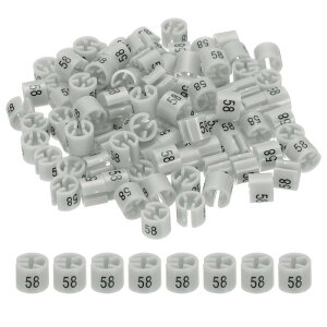 PATIKIL 100 mnK[}[J[ ԍ58^O 3 mmbhɃtBbg ߗރTCY^O nK[Nbv ی^J[R[hx ߗރnK[p O[