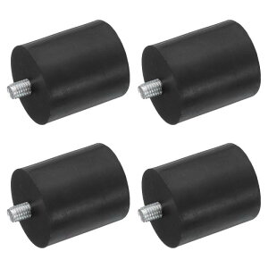 4�Z�b�g�̃X���b�h�����\�ȃ��x�����O�t�B�[�g 1.57�C���`×1.77�C���`�̃S�����Ƌ�t�B�[�g M8×10mm�X�^�b�h�t�� �e�[�u���`�F�A�t�B�[�g���ی�� ��