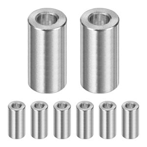 M METERXITY 8PCS M6 304�X�e�����X�X�`�[���X�y�[�T�[ 6mm ID x 12mm OD x 22mm l ���^���X�N�����[�X�^���h�I�t�u�b�V���O ��s�@�d�グ ���E���h�X�y�[�T�[ 304�X�e�����X�X�`�[���p�{���g�{���g�V��