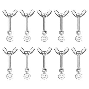 PATIKIL M3-0.5 x 16 mm �E�B���O�o�^�t���C�X�N�����[10�� 304�X�e�����X�X�`�[���E�B���O�i�b�g����у{���g�}�V���t�@�X�i�[�T���n���h�X�N�����[�d�q�@��DIY�c�[���p�V���o�[