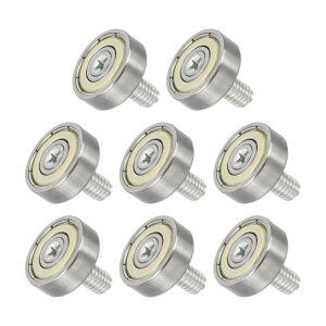 8�Z�b�g �����o���p���[���[ 19mm×6mm �ԗ� 2mm�i�� �X�`�[���x�A�����O���[���[ �����o���v�[���[ �x�A�����O�����p�ԗ� ���p�X���C�h�h�A�ݕ������ԃK�C�h M6×10mm�l�W