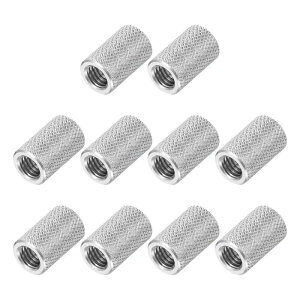 PATIKIL 10�� M8x1.25mm ���i�b�g ��12mm x ����20mm �J�b�v�����O�i�b�g 304�X�e�����X�|�� ���E���h�R�l�N�^�i�b�g �S�˂� �X�y�[�T�[ �X�^�b�h�R�l�N�^�t�@�X�i�[ �J���� �d�q�@�� �@�B �Ƌ� �ڑ� 