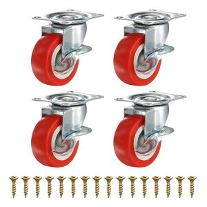 PATIKIL 2�C���`�L���X�^�[�z�C�[���Ƌ�����o�����[�{�b�N�XDIY�v���W�F�N�g�p��PVC�~���[�g360�x��]�v���[�g�L���X�^�[�i�u���[�L�t���j- 4�i���b�h�j