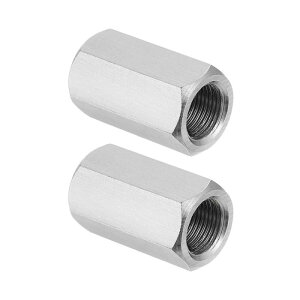 PATIKIL M12 x 1�s�b�` 304�X�e�����X�| �Z�p�J�b�v�����O�i�b�g 2�� 30mm / 1.2�C���` �������S�˂��t�����b�h�J�b�v�����O�i�b�g �X�^�b�h�R�l�N�^�t�@�X�i�[ �V���o�[�g�[��