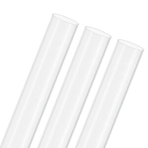 M METERXITY 3�p�b�N�̃N���A�v���X�`�b�N�`���[�u 32mm[1.26"] ID x 34mm[1.34"] OD ���Ռ������|���J�[�{�l�[�g���E���h�p�C�v ������/�Ɩ�/������/�͌^�p �v���X�`�b�N�`���[�r���O [305mm/12IN]