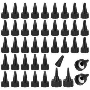 PATIKIL 24/410 �g�D�C �X�g�g�b�v�L���b�v 100�� �v���X�`�b�N���X�N �C�[�Y�{�g�������L���b�v �y�C���g�W�O���[���zDIY�N���t�g�p�t�H�[���K�X�P�b�g�t�� ��