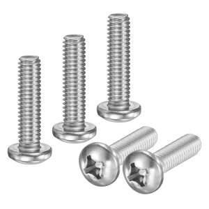 M METERXITY 5-Pack 5/16-18x1-1/4 �p���w�b�h�}�V���X�N�����[ 304�X�e�����X�| �v���X�h���C�u �p���w�b�h�X�N�����[ �N���X�w�b�h ���S�ɂ˂����܂ꂽ�{���g �d�q�@��/�Ƌ� �V���o�[