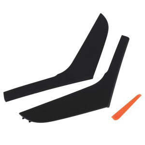 INFINAUTO フォルクスワーゲンに対応 ゴルフ GTI MK6 2009-2014 用 フロント ドライバーサイド ドアパネル ハンドル プル トリム カバー ドアハンドル カバー No.5K4868039A ブラック