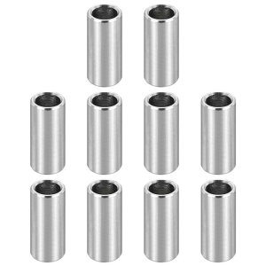 PATIKIL M7ステンレススペーサー 12個のメタルスペーサー7mm ID x 10mm OD x 25mm L スクリュースタンドオフ 1/4"またはM7スクリュー用