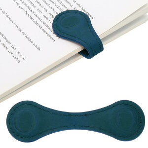 PATIKIL レザー磁気ブックマーク イニシャルブックマークレターOマグネットページマーカー 読書用男性女性教師リーダーブックラバーライター ブルー