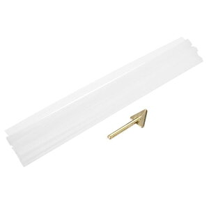 10個 白いプラスチック溶接棒9.5mm x 250mm PEフラットリボン溶接ストリップ 修理用 平滑ツール フォークリフトパレット ごみ箱 修理に適しています(0.4インチ x 10インチ)