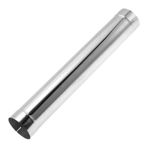 Motoforti 4.5インチ OD 760mm/29.9インチ 長さ ストレート排気パイプチューブ T304ステンレス鋼 DIYカスタムカーモディファイドチュービングパイピング 表面研磨 シルバートーン