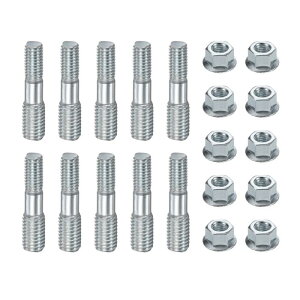 M METERXITY 10�Z�b�g �`�F�[���\�[�K�C�h�o�[�X�^�b�h���o�[�i�b�g M8×1.25�`M10×1.5 ���[�o�[�X�^�b�h M8�i�b�g�t�� �}�������X�`�[���� �G�R�[�t�����W�o�[�i�b�g�L�b�g �����p�p�[�c