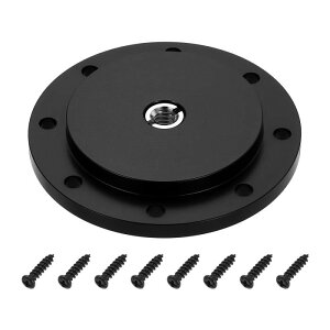 PATIKIL 3/8 �l�W���O�r�A�_�v�^�[�z���_�[ 50mm�a �A���~�����t�����W�ǎ��t���v���[�g 1/4�A�_�v�^�l�W�t ���j�^�[���C�g�E�t���b�V���EDSLR�J�����p