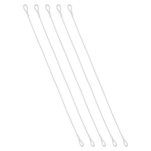 PATIKIL 1.2mmD x 16�C���`L �A�E�g�h�A���s�p�Z�L�����e�B�P�[�u�� 5�{���� 304�X�e�����X�X�`�[�������S���C���[���[�v �ו�����h�~�P�[�u�� ���[�v�G���h�t�� ���]�� �I�[�g�o�C �z�[���f�R