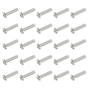 PATIKIL �{�^���w�b�h �\�P�b�g�L���b�v�l�W 25�� #10-32 UNF x22.22 mm 304�X�e�����X�| �Z�p�h���C�u �S�˂� �@�B�{���g �Ƌ�p �E�H�[�^�[�|���v �Ɩ����p �V���o�[