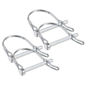 PATIKIL 4�� �g���[���[�J�v���[�s�� 6.35 mm x 56 mm �Z�[�t�e�B���C���[�X�v�����O ���b�N�q�b�`�s��
