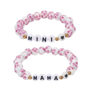 PATIKIL ��Ɩ��p�{�E�����r�[�Y�u���X���b�g�Z�b�g 2�_�g�iMAMA��MINI�j���[�ܕt�� �ꖺ�M�t�g �s���N/���n�[�g