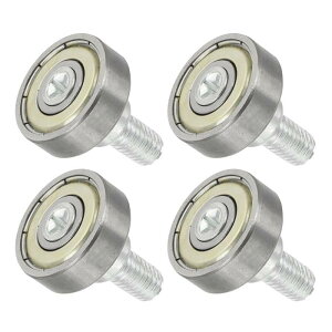 4�Z�b�g �����o�����[���[ 19mm×6mm �ԗ� 6mm�i�t�� �|���x�A�����O���[���[ �����o���v�[���[ �x�A�����O�����p�ԗ� ���p�X���C�h�h�A�ݕ������ԃK�C�h�Ή� M6×10mm�l�W