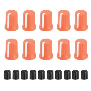 10�Z�b�g 6mm �|�e���V�����[�^�[ D�� �m�u �S���� 180�x��] DJ �X�s�[�J�[�m�u �R���g���[���m�u �d�q�h�����p (�I�����W ��)