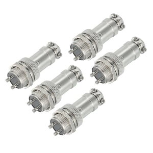 5�Z�b�g 2�s�� GX16 �q��R�l�N�^ 250V 15A 16mm �\�P�b�g ���^���ی^�v���O �g���[���[�E�h���[���E�Y�Ƌ@��p �I�X���X�v���O �V���o�[