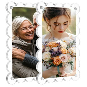 �A�N������ �①�ɗp�}�O�l�b�g�t ���[�� 2�Z�b�g 10×15cm ���� �g�^�X�N�G�A ���ʃ}�O�l�b�g�ʐ^�t ���[�� �x�m�t�C���� �~�j�ʐ^�Ή�