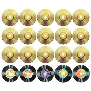 "20������r�j�[�����R�[�h�f�R���[�V���� 5.5""�󔒃r�j�[�����R�[�h 6�f�U�C�� �t�F�C�NCD�A���o���J�o�[ ���b�N�����[���p�[�e�B�[�E�_�C�j���O�E�z�[���f�R���[�V�����p (��&���F �X�^�C