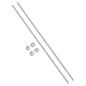 PATIKIL 2�Z�b�g M5 x 0.8mm �t���X���b�h���b�h 16�C���`/400mm 304�X�e�����X�|�S�X���b�h���b�h ���[�g���E�l�W 4�t�����W�Z�p�i�b�g�t�� �N�����v �n���K�[ U�{���g