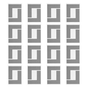 PATIKIL 5S���P�[�V�����}�[�L���O�R�[�i�[ 32��4 x 4 x 1.2�C���`PVC L���^�t���A�}�[�L���O�e�[�v�������q�Ƀf�X�N�e�[�u���g�b�v�p ���[�N�v���C�X�t���[�I�[�K�i�C�[�[�V�����}�[�J�[ �O���[