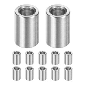 M METERXITY 12PCS M6 304�X�e�����X�X�`�[���X�y�[�T�[ 6mm ID x 10mm OD x 15mm l ���^���X�N�����[�X�^���h�I�t�u�b�V���O ��s�@�d�グ ���E���h�X�y�[�T�[ 304�X�e�����X�X�`�[�� �X�N�����[�{���g�p