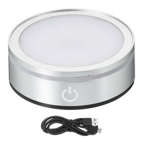 PATIKIL LED Cg x[X ~ ی^ fBXvC X^h LED 6F Ɩ [h }`J[ tbg Cg x[X KX {[ 3D NX ^ p[eB[  Vo[