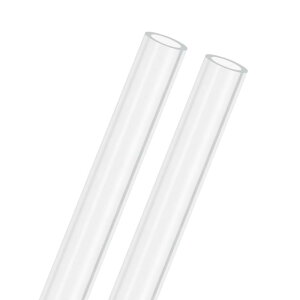 M METERXITY 2�p�b�N�̃N���A�v���X�`�b�N�`���[�u 10mm[0.39"]���a×14mm[0.55"]�O�a�̍��Ռ������|���J�[�{�l�[�g�ۃp�C�v ������/�Ɩ�/������/�͌^�p �v���X�`�b�N�`���[�r���O[305mm/12IN]