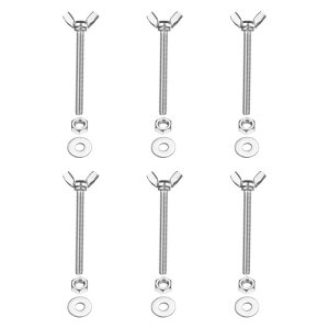 PATIKIL M6-1 x 60 mm �E�B���O�o�^�t���C�X�N�����[6��304�X�e�����X�X�`�[���E�B���O�i�b�g����у{���g�}�V���t�@�X�i�[�T���n���h�X�N�����[�d�q�@��DIY�c�[���p�V���o�[