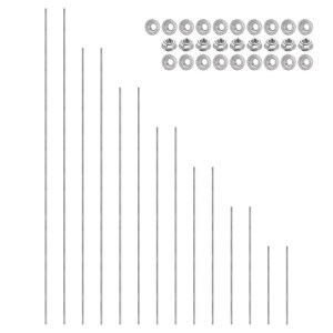 PATIKIL 2�Z�b�gM3 x 0.5mm�S�˂����b�h7�T�C�Y 304�X�e�����X�|�S�˂����b�h���[�g���E�˂�28�̃t�����W�i�b�g�t���N�����v�n���K�[U�{���g