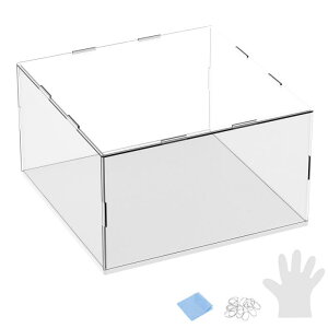 M METERXITY 1�p�b�N�̃A�N�����f�B�X�v���C�P�[�X 9.8x9.8x5.9�C���`/25x25x15cm�̃A�N�����N���A�f�B�X�v���C�P�[�X�{�b�N�X �R���N�V�����p�̍����ؐ��x�[�X�t�� �h�o�V���[�P�[�X[�z���C�g �N��