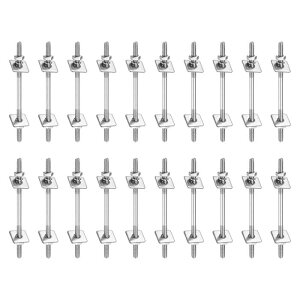 20�Z�b�g M3x60mm 304 �X�e�����X �| ���[ �˂� �X�^�b�h �{���g �i�b�g �t�� �p�� ���b�V���[ �X�v�����O ���b�V���[ �Z�b�g �Ɖ� �����e�i���X �p �V���o�[ �g�[��