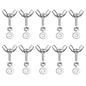 PATIKIL M3-0.5 x 10 mm �E�B���O�o�^�t���C�X�N�����[10�� 304�X�e�����X�X�`�[���E�B���O�i�b�g����у{���g�}�V���t�@�X�i�[�T���n���h�X�N�����[�d�q�@��DIY�c�[���p�V���o�[